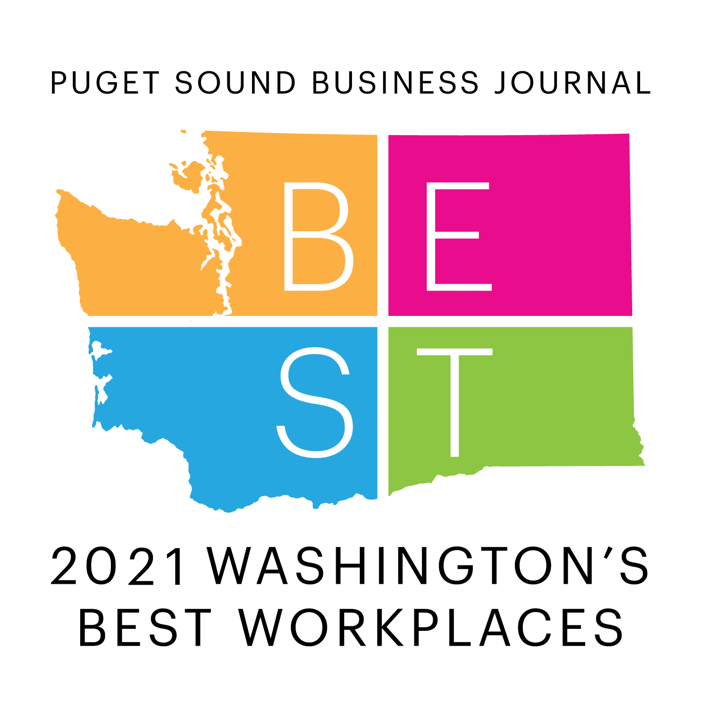 Puget Sound Business Journal Award: 2021 Washington's Best Workplaces